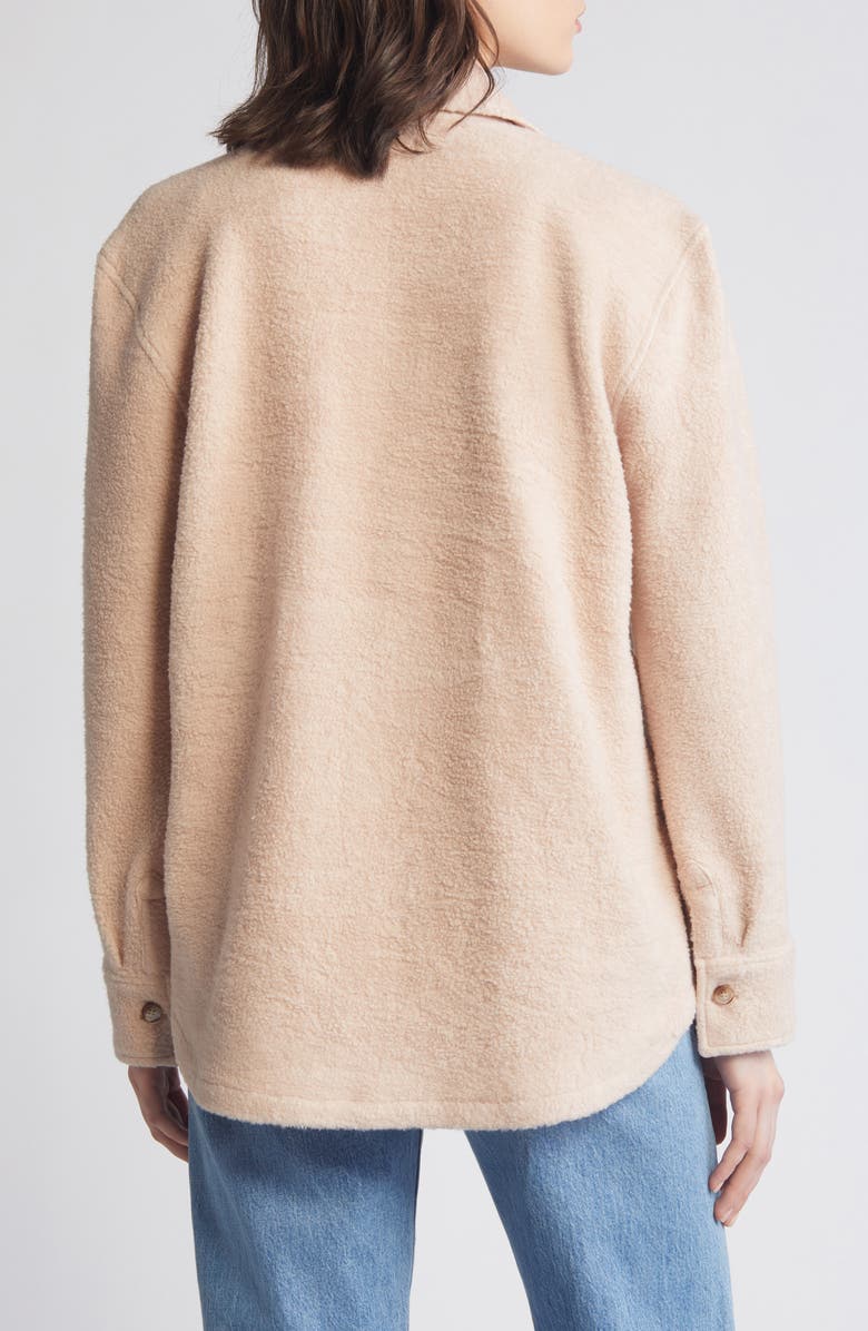 Faherty Holden High Pile Fleece Jacket, Alternate, color, Peach Whip