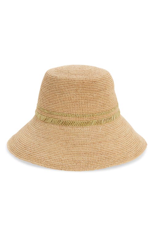 rag & bone Jade Packable Raffia Bucket Hat in Natural at Nordstrom, Size Medium/large