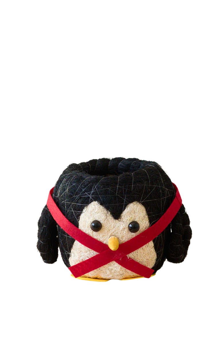 LIKHA Winter Animal Coco Coir Planters, Alternate, color, Black