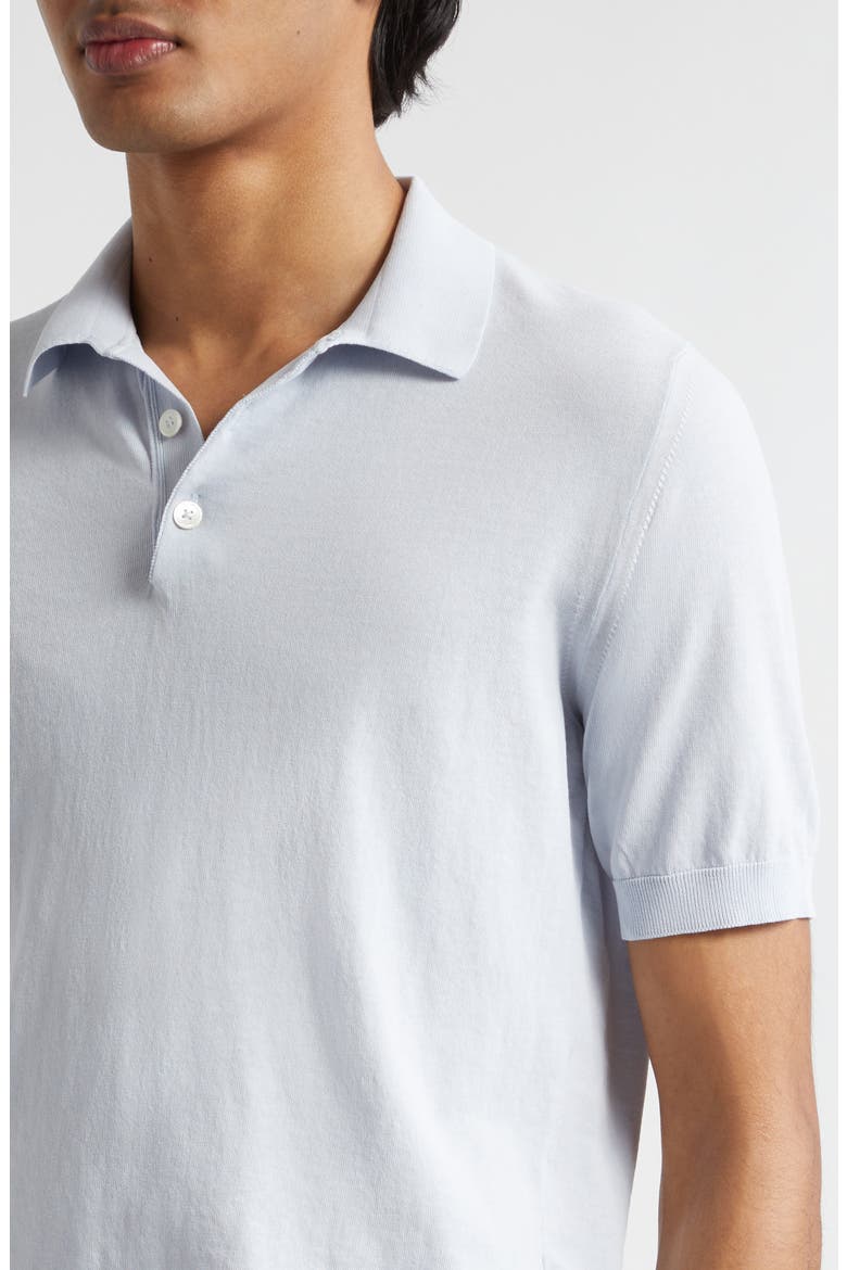 Cotton Polo, Alternate, color, DENIM