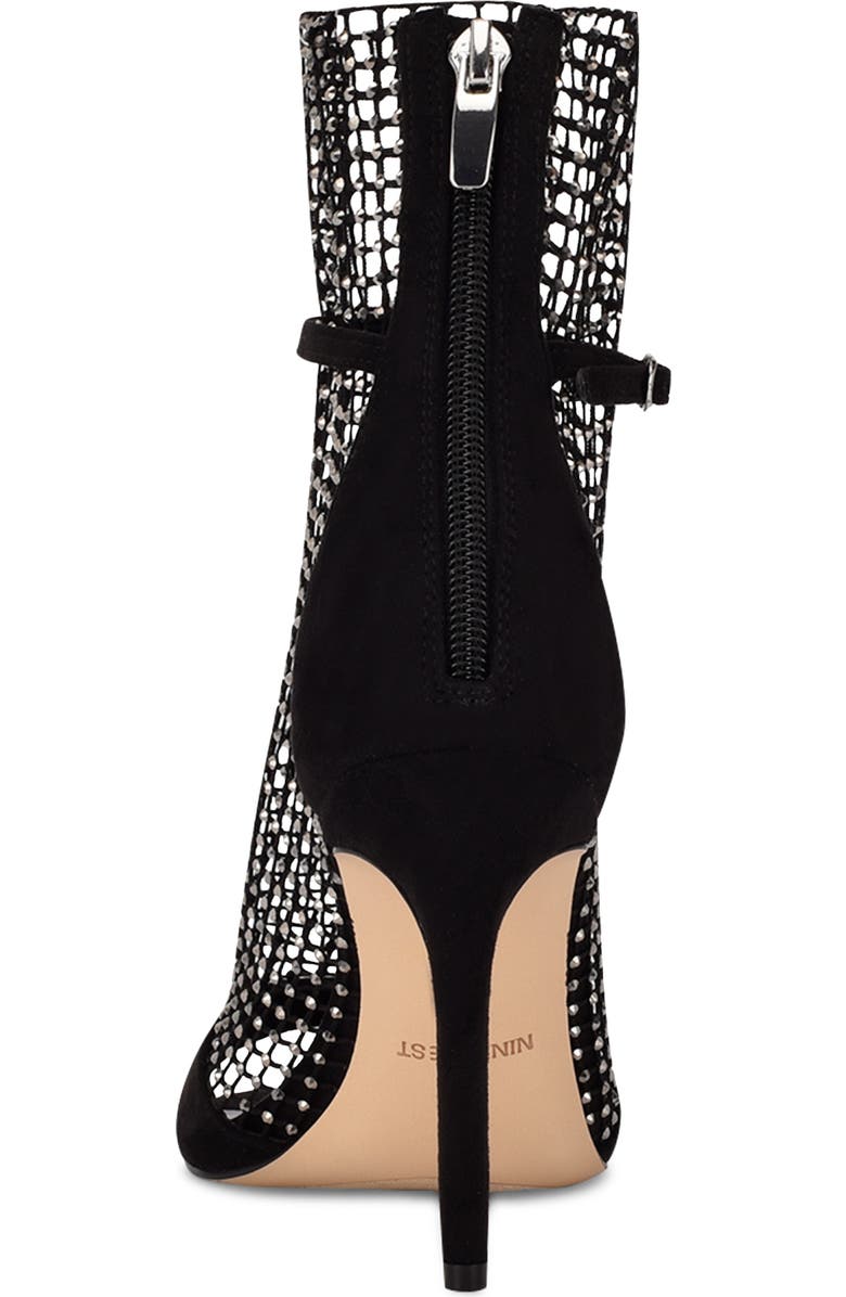 Nine West Imery Rhinestone Fishnet Bootie, Alternate, color,
