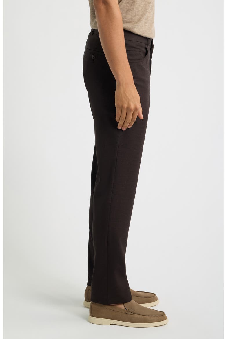 Wool Melange Stretch Pants, Alternate, color, BROWN