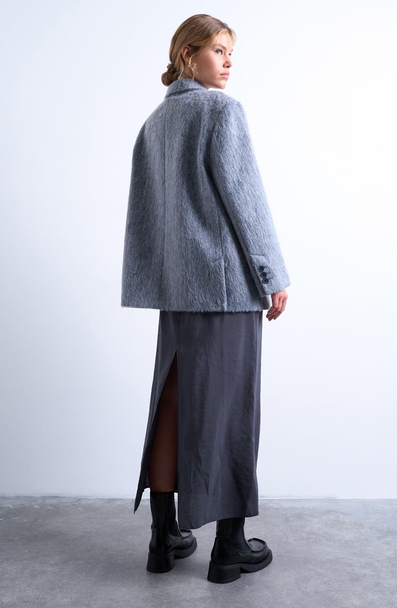 Topshop One-Button Blazer Coat, Alternate, color,