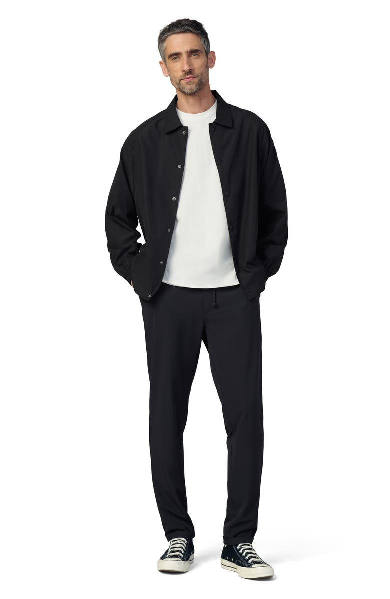 Joe's Water Resistant Nylon Coach's Jacket, Alternate, color, Black