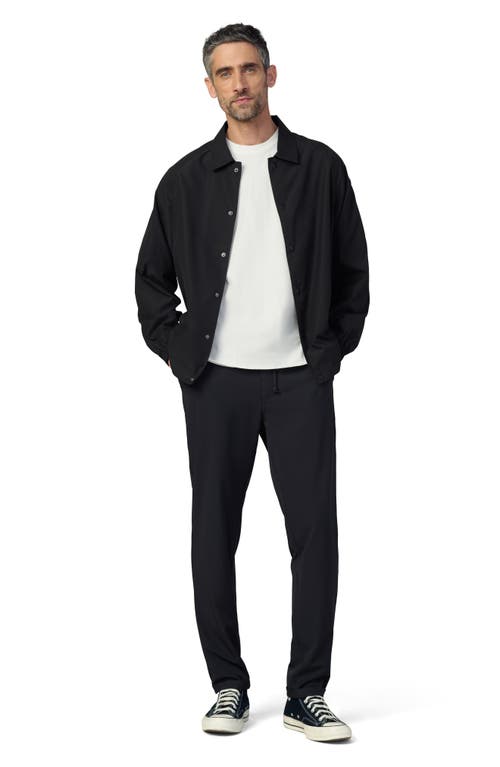 Joe's Water Resistant Nylon Coach's Jacket In Black