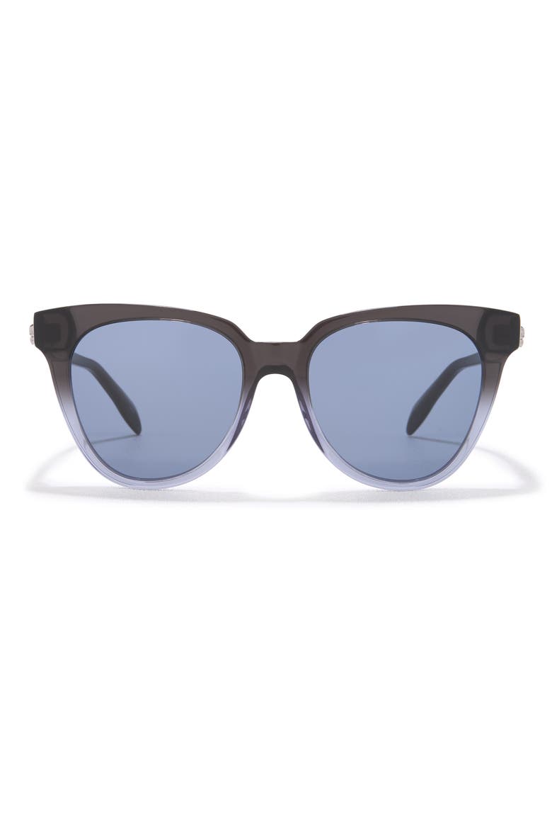 53mm Cat Eye Sunglasses, Main, color, GREY GREY BLUE
