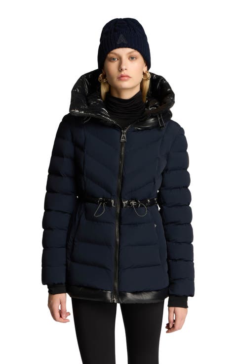 Everlong Lightweight Herringbone Quilted Puffer with Lustre Detailing