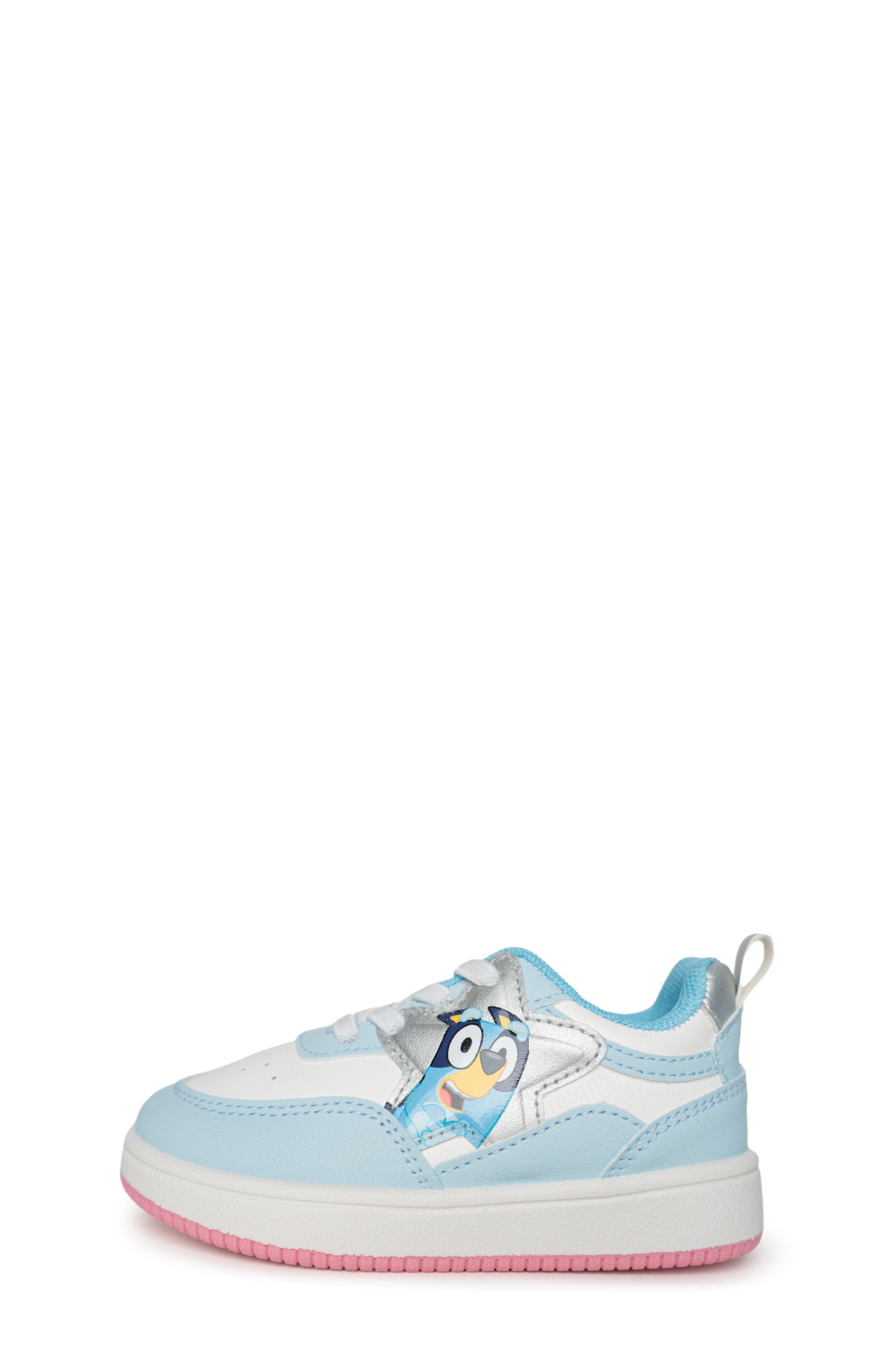 Kids' Bluey Court Sneaker, Alternate, color, WHITE