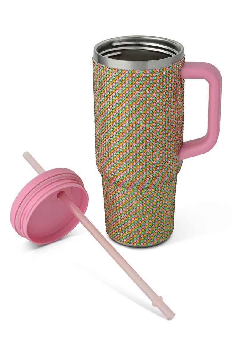 Core Home Rhinestone Tumbler, Alternate, color, Pink Multi