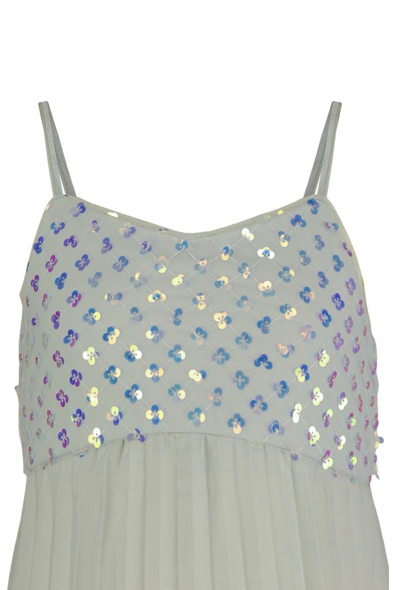 Kids' Embellished Bodice Ombré Party Dress, Alternate, color, GREEN MULT