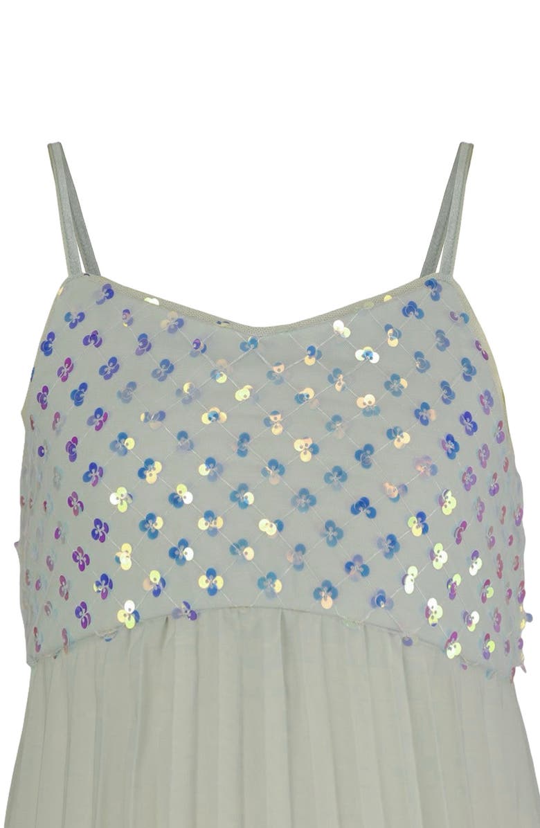 Zunie Kids' Embellished Bodice Ombré Party Dress, Alternate, color, Green Mult