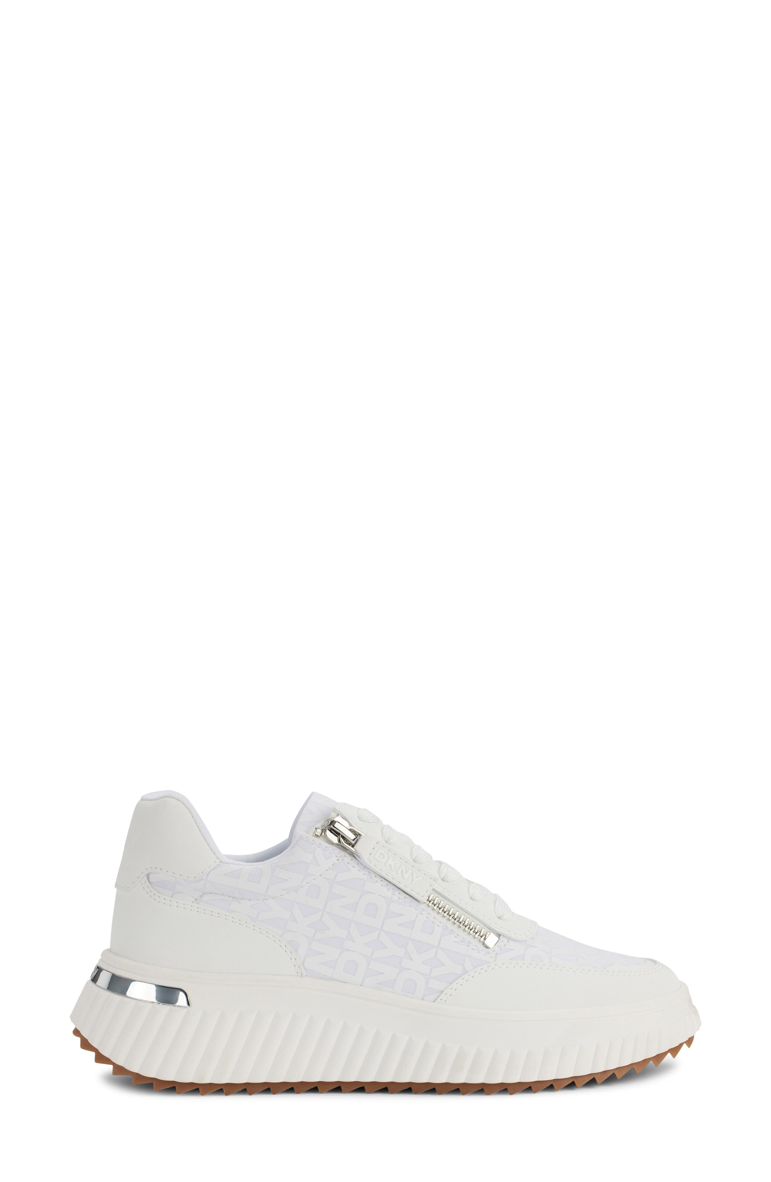 DKNY Lissa Platform Sneaker, Alternate, color, Bright White