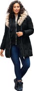 Roaman's Plus Size Double Layer Puffer Coat