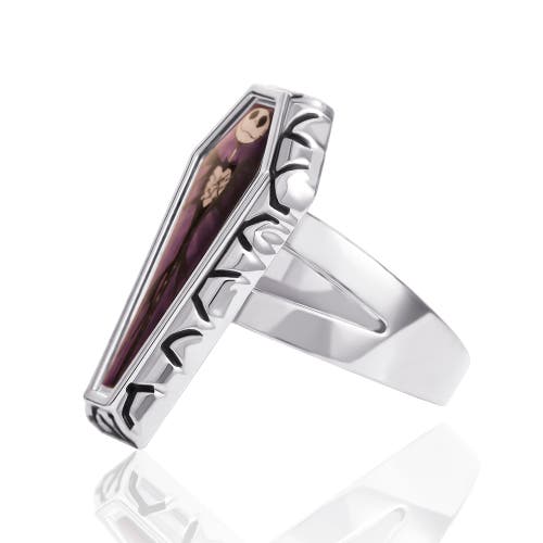 Disney The Nightmare Before Christmas Jack Skellington Coffin-shaped Ring In Silver