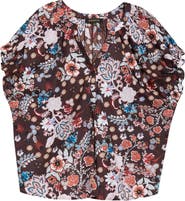 SUGARLIPS Journee Floral Ruffle Cotton Top