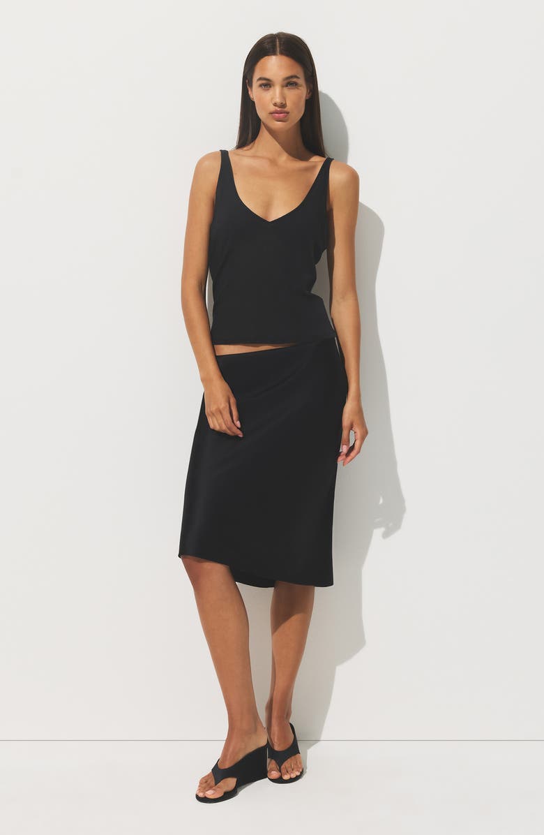 SKIMS Sheer Rib Tank Top, Alternate, color, Soot