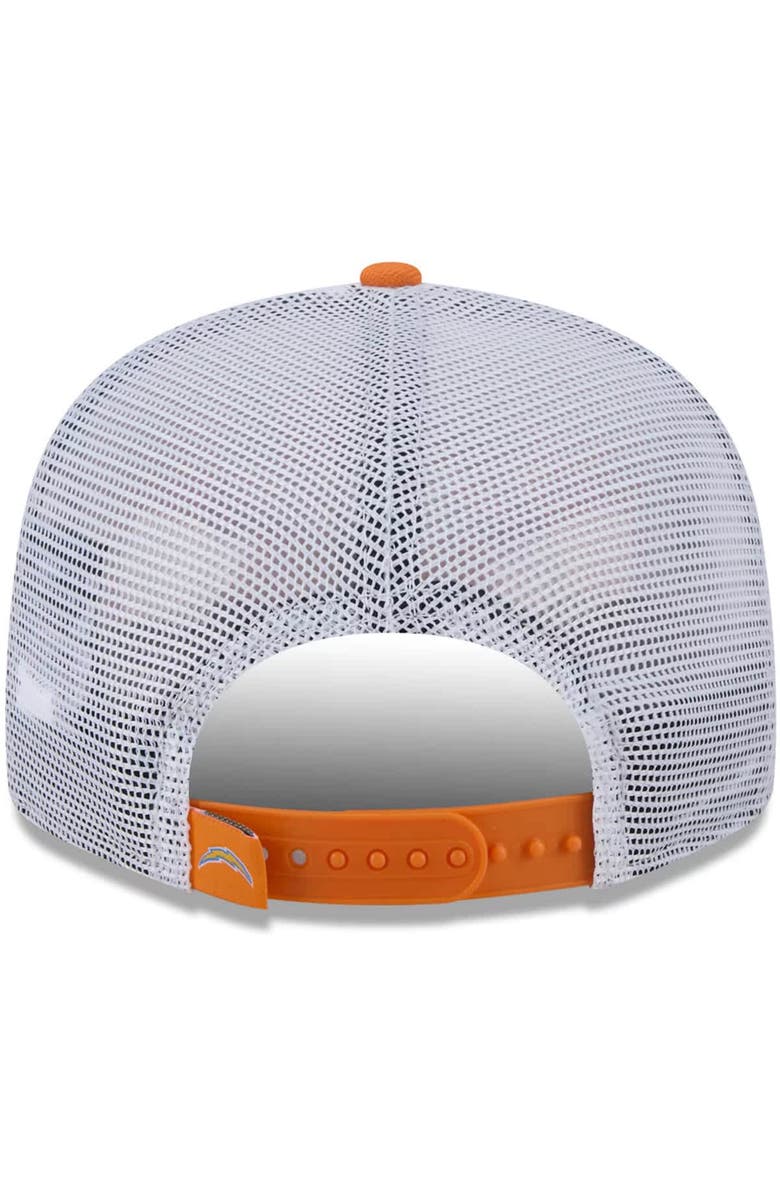 New Era Men's New Era Orange Los Angeles Chargers Citrus 9FIFTY Trucker Snapback Hat, Alternate, color, Orange