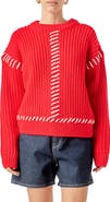 English Factory Stitch Detail Chunky Sweater