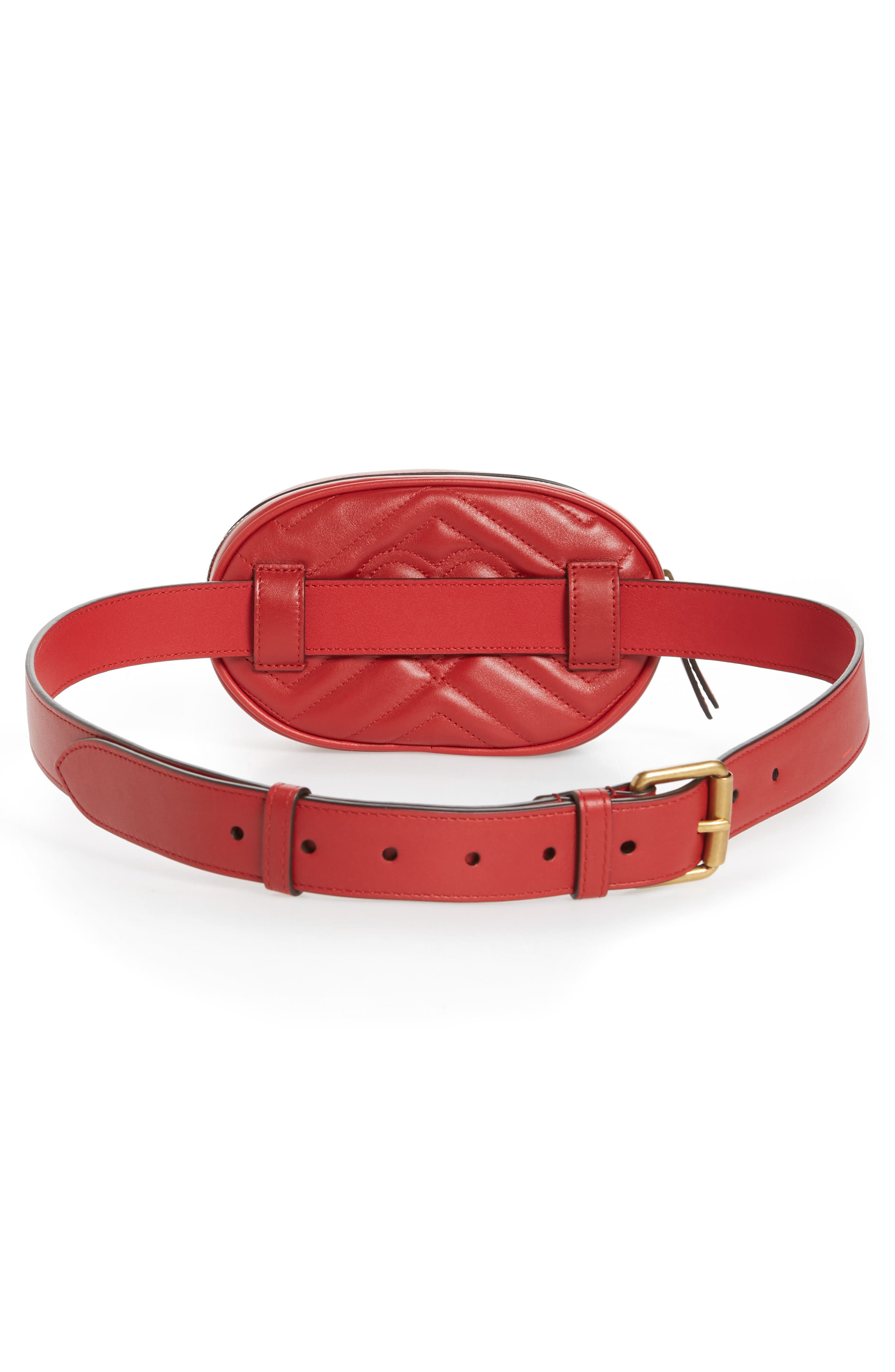 Gucci GG Marmont Matelassé Leather Belt Bag, Alternate, color, 