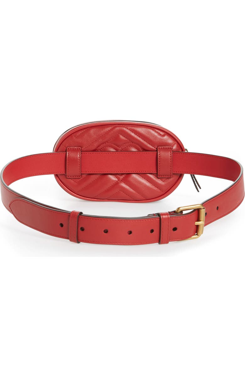 Gucci GG Marmont Matelassé Leather Belt Bag, Alternate, color,