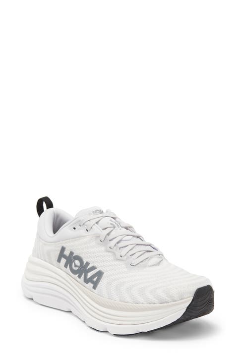 All white hoka shoes fashion