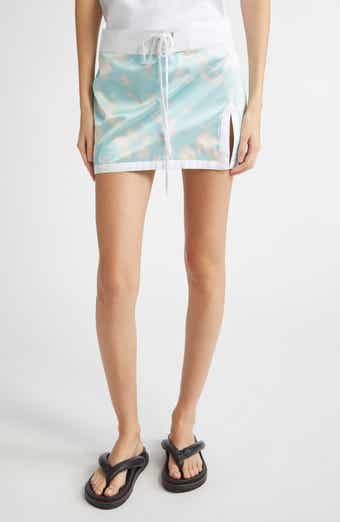 JULIE KEGELS Sammy Floral Silk Miniskirt
