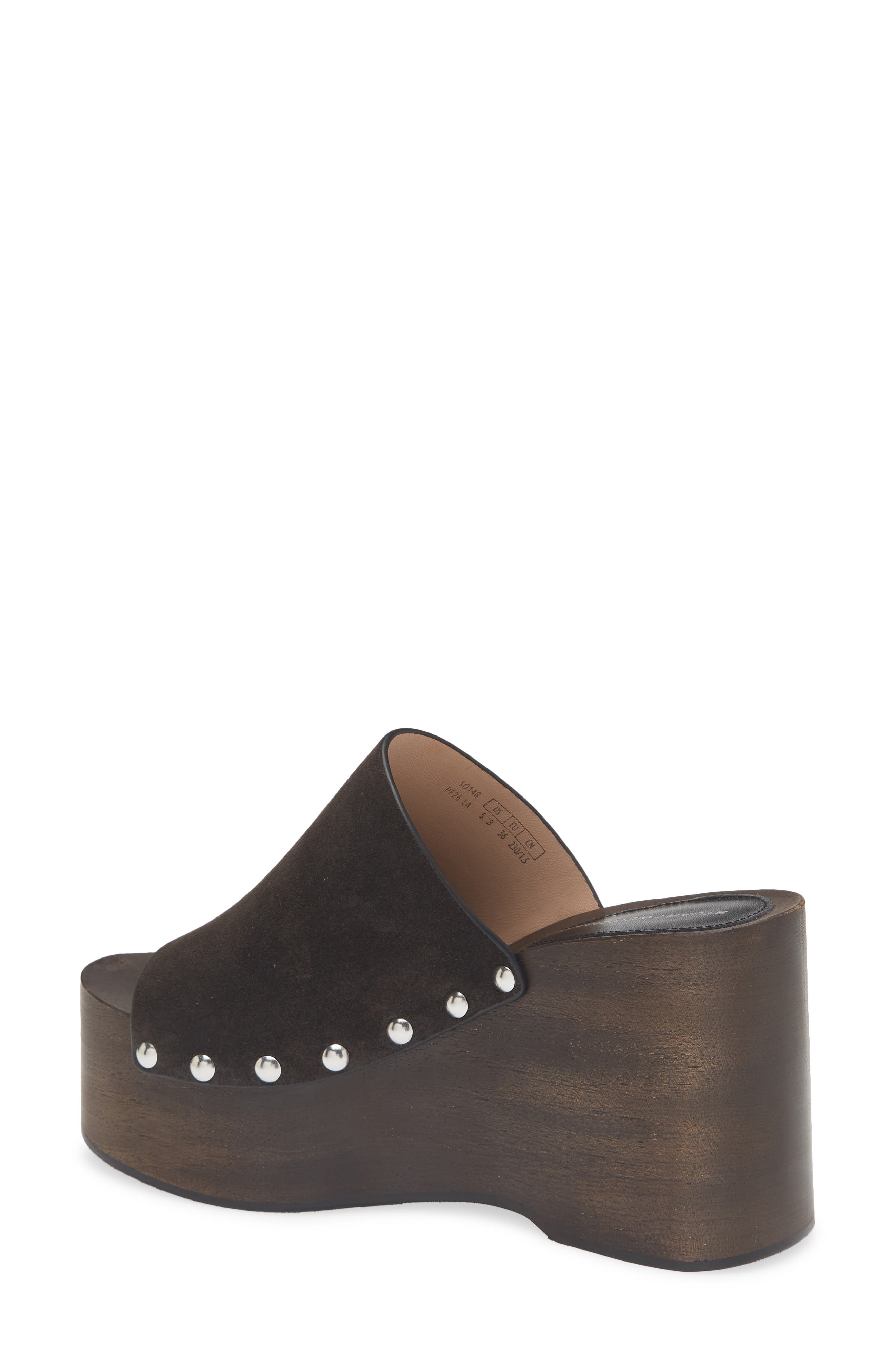 Stuart Weitzman <p>Kate Studded Wedge Platform Slide Sandal (Women)</p>, Alternate, color, Shadow