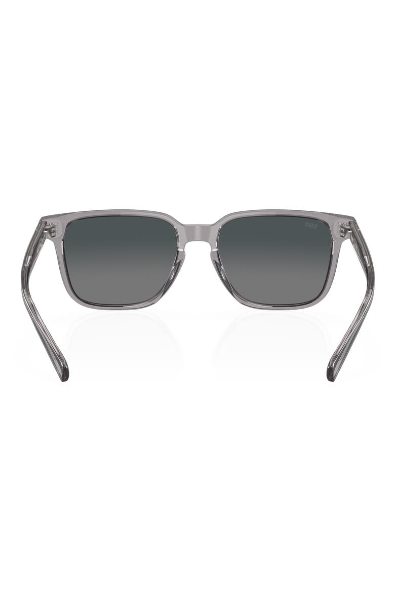 Kailano 53mm Gradient Polarized Square Sunglasses, Alternate, color, GREY GRADIENT