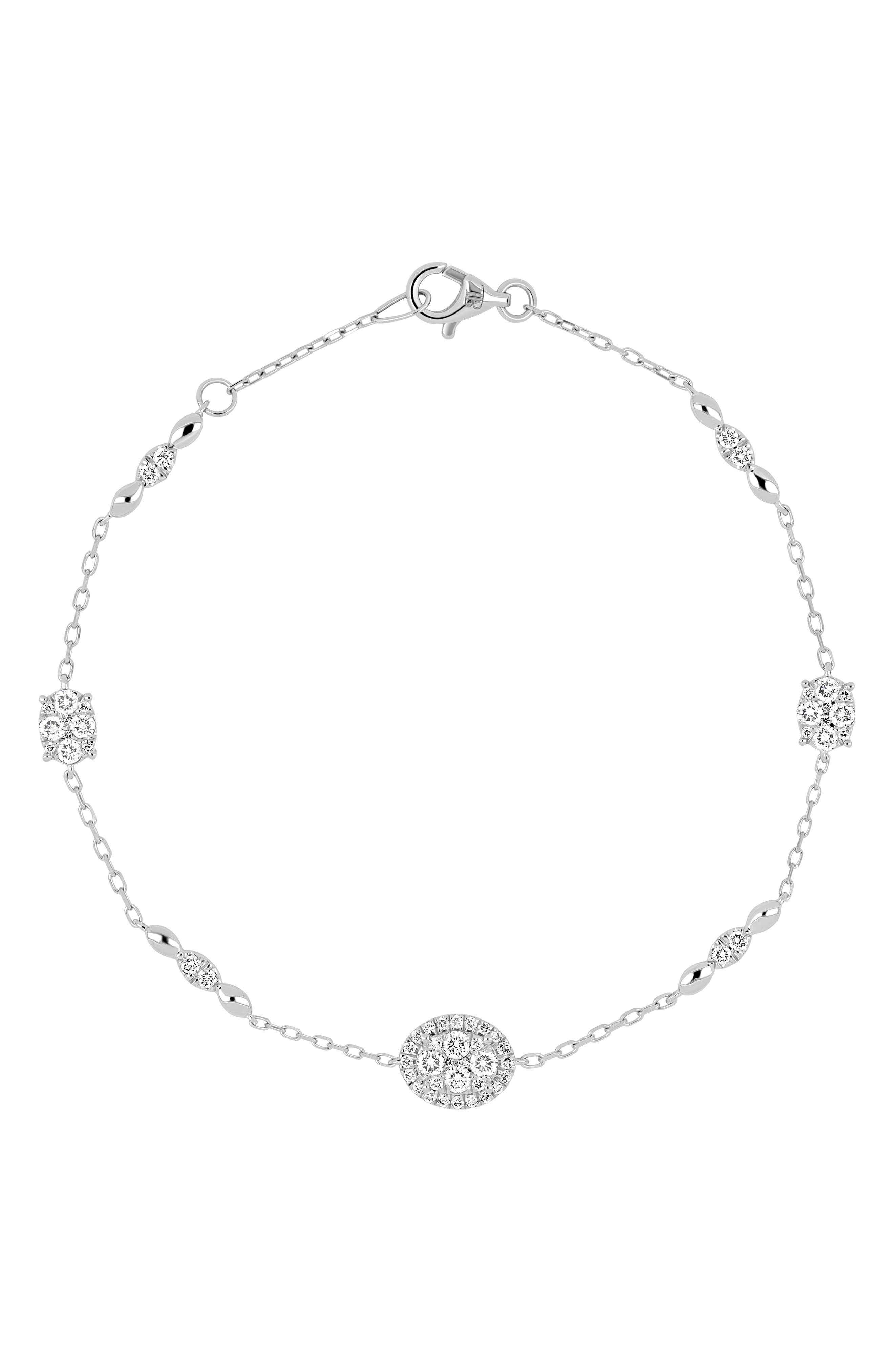 Mika 18k Gold Diamond Line Bracelet