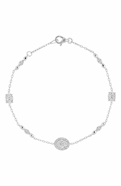 Mika 18k Gold Diamond Line Bracelet