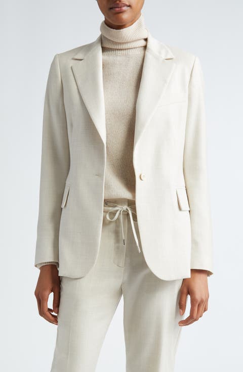 Women's Ivory Wool & Wool-Blend Coats | Nordstrom