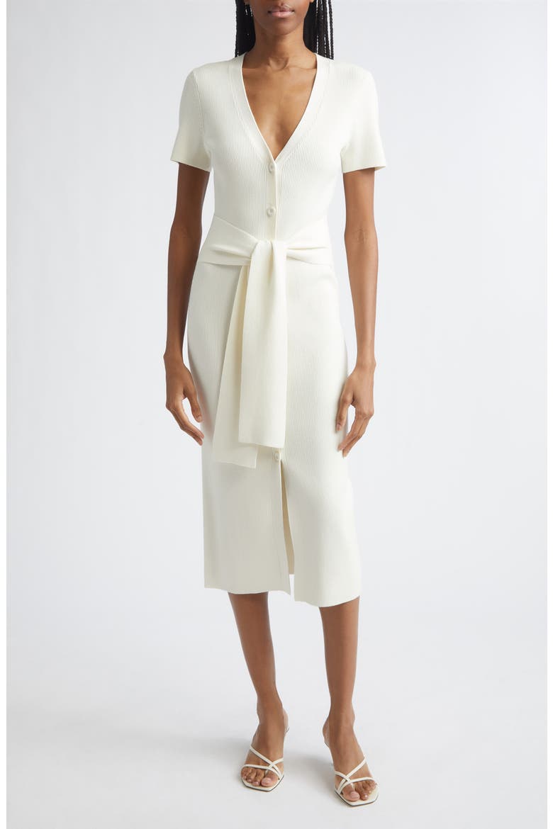 Agnes Short Sleeve Sweater Dress, Main, color, IVORY