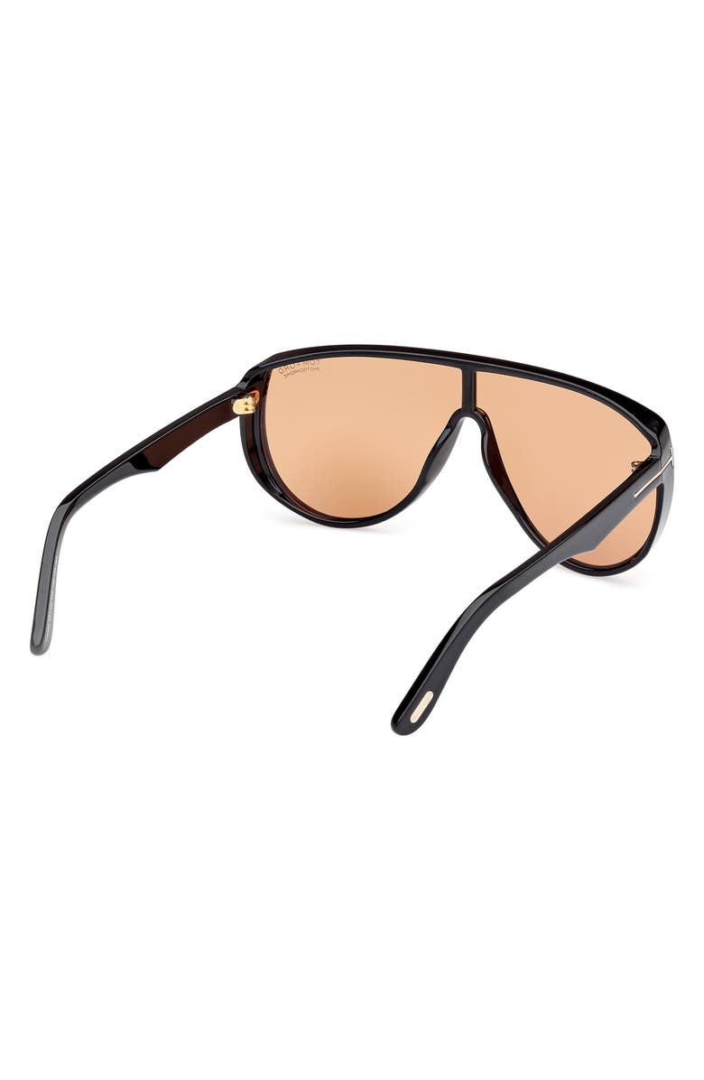 TOM FORD Achilles 138mm Shield Sunglasses, Alternate, color, 