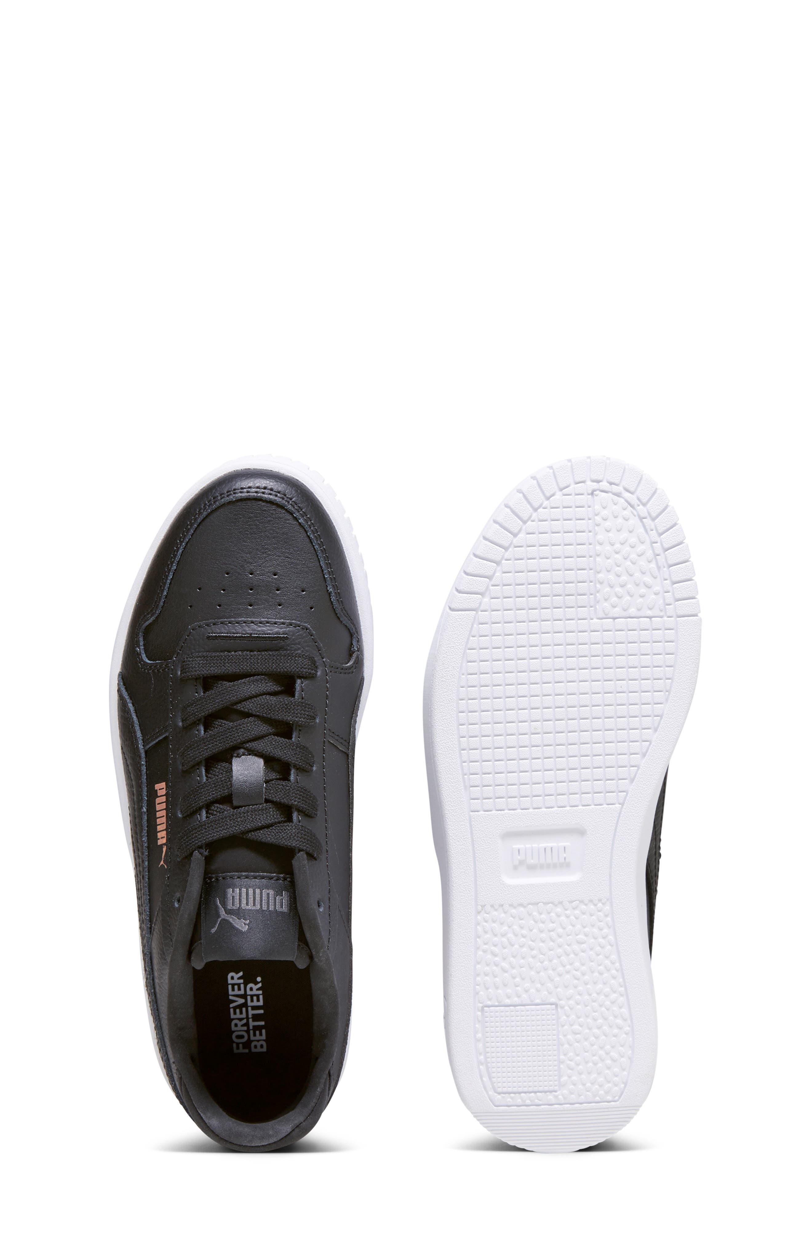 PUMA Kids' Carina Street Platform Sneaker, Alternate, color, Puma Black/ Black/ Rose Gold