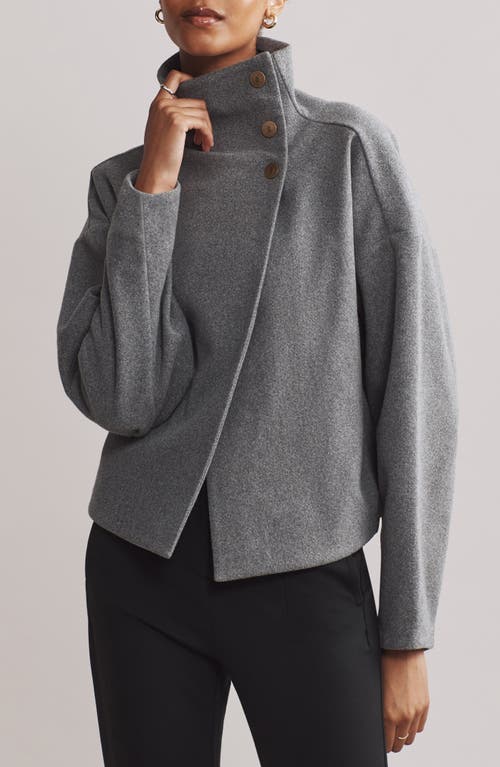 Rhone Cocoon Crop Jacket in Heather Gray 