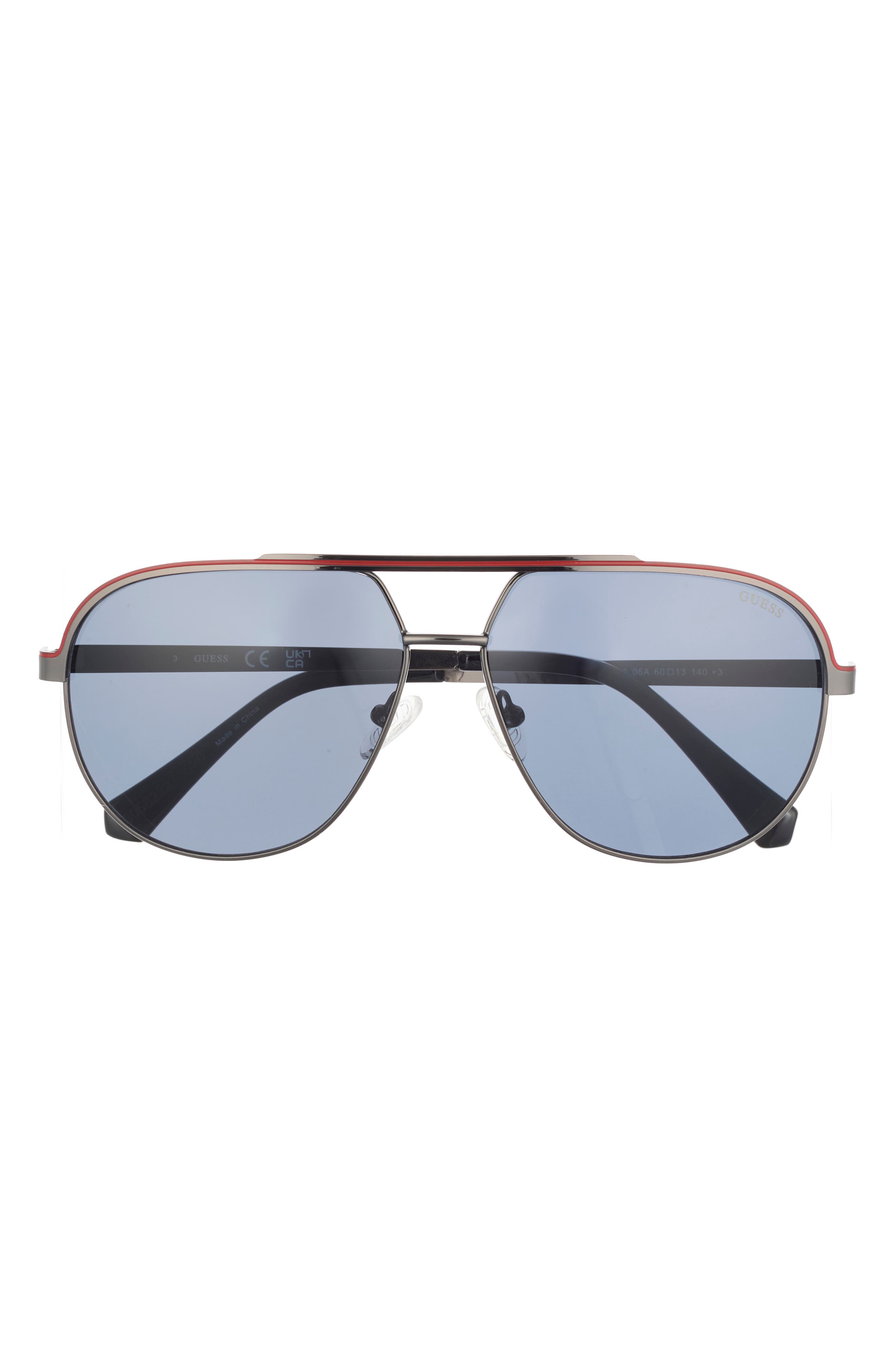 GUESS 60mm Pilot Sunglasses