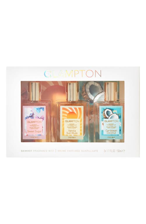 Glampton 3-piece Shimmer Fragrance Set In Transparent