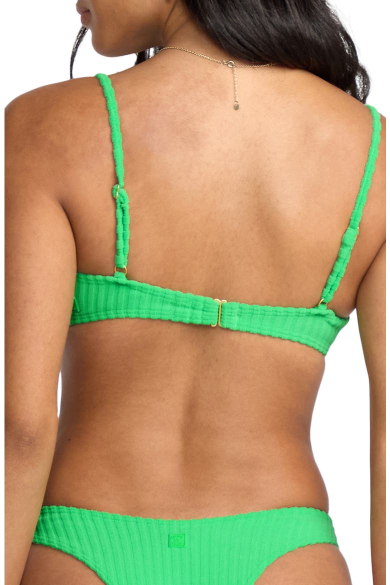 x Josie In the Loop Mila Bralette Bikini Top, Alternate, color, JUNGLE GREEN