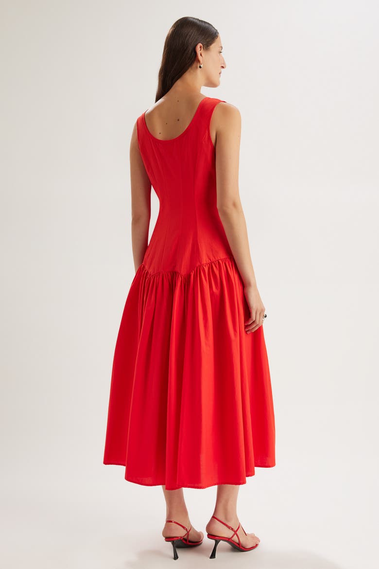Garance Dress, Alternate, color, Cherry