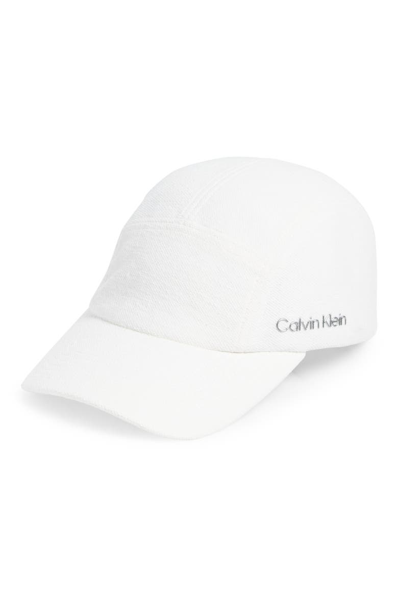 Terry Tennis Adjustable Cap, Main, color, WHITE WHT