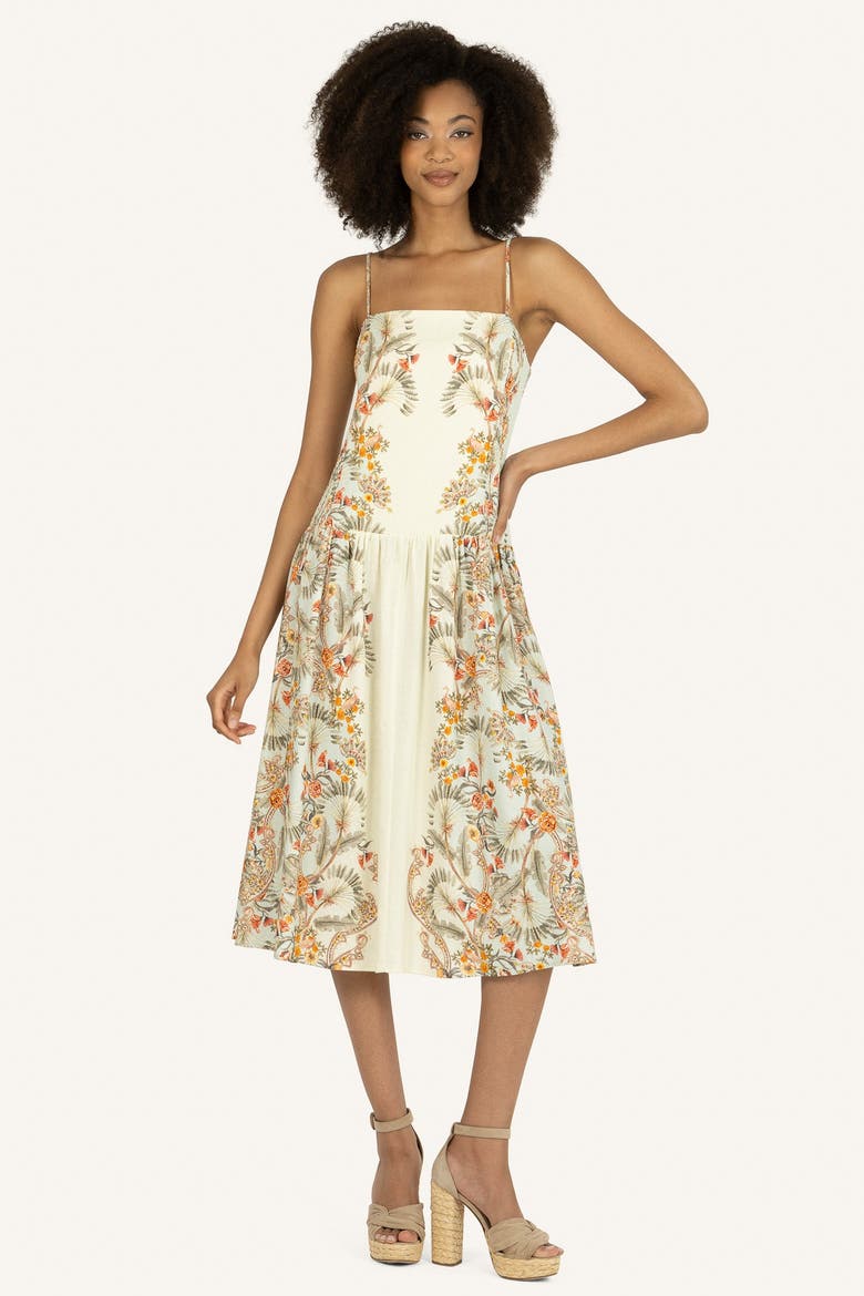 Suzy Dress, Main, color, Natural Floral Road Print