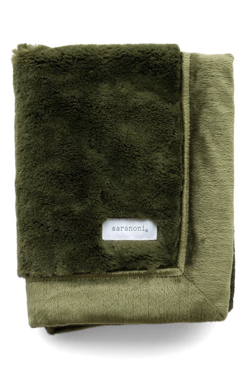 Lush Mini Faux Fur Receiving Blanket (Baby)