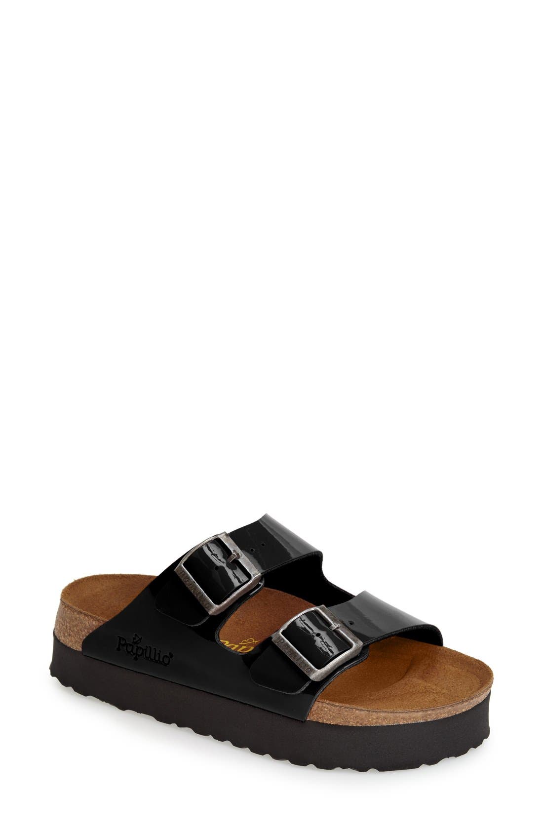 Birkenstock Papillio by Birkenstock 'Arizona' Birko-Flor Platform Sandal, Main, color, 