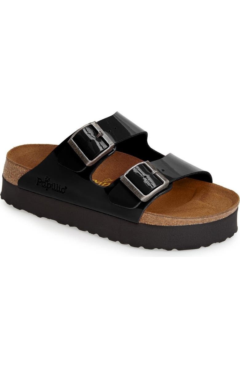 Birkenstock Papillio by Birkenstock 'Arizona' Birko-Flor Platform Sandal, Main, color,