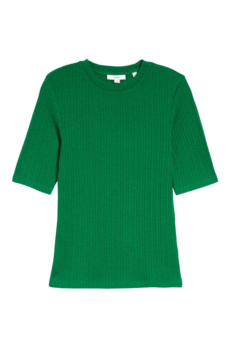 Variegated Rib Mohair & Alpaca Blend Sweater, Alternate, color, EMERALD