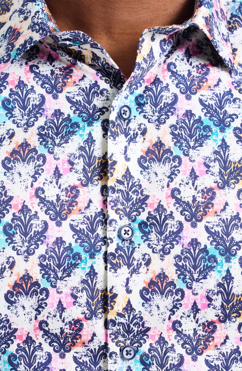 Robert Graham Cobram Long Sleeve Cotton Button-Shirt, Alternate, color, 