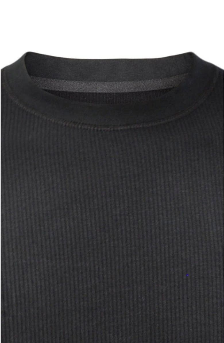 Watson's Men's Therma Rib Long Sleeve Thermal Crew, Alternate, color, Black