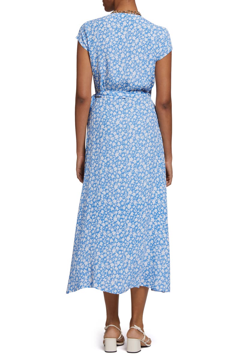 & Other Stories Floral Print Midi Wrap Dress, Alternate, color, 