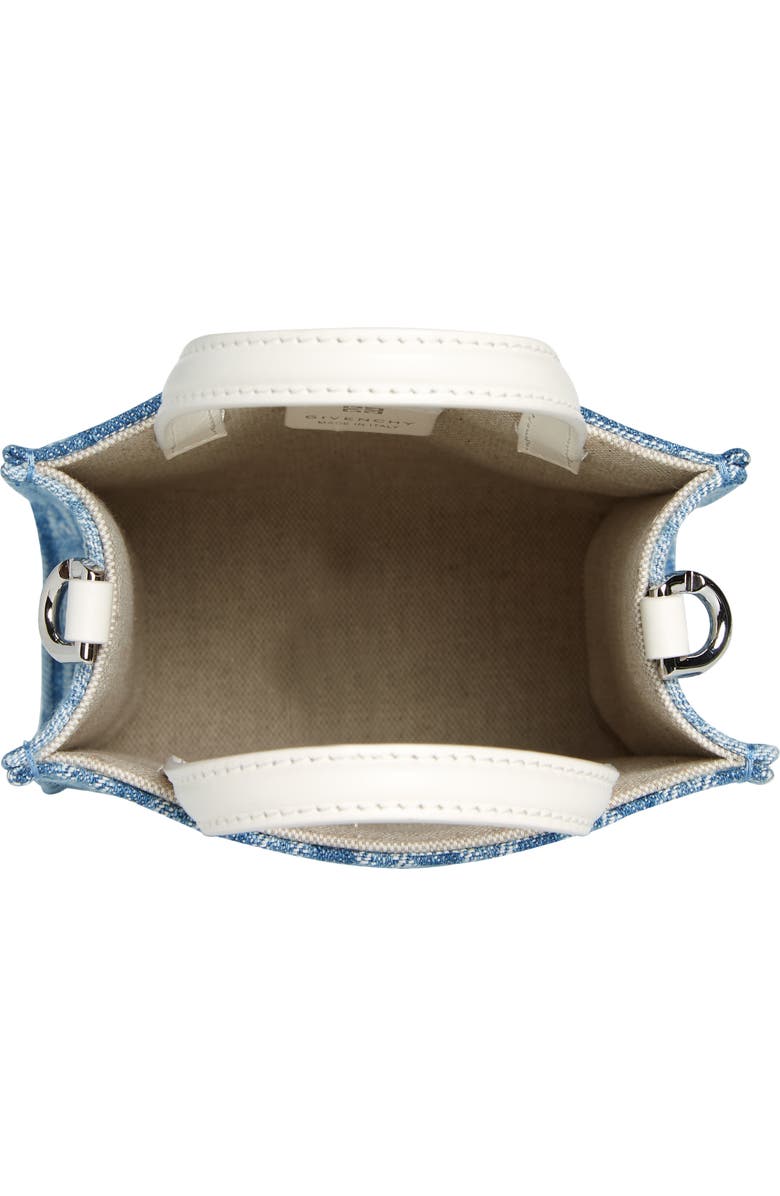 Givenchy Mini 4G Denim G-Tote, Alternate, color,