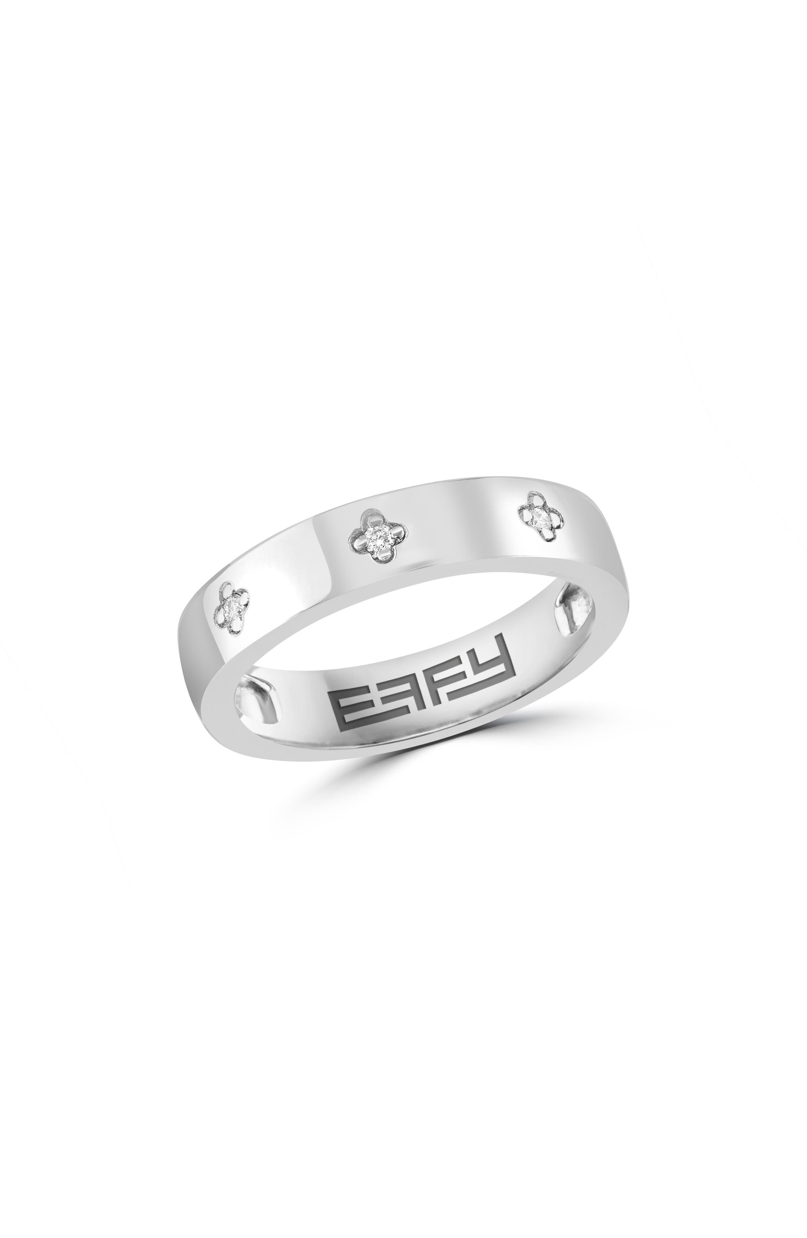 EFFY Sterling Silver Diamond Band Ring